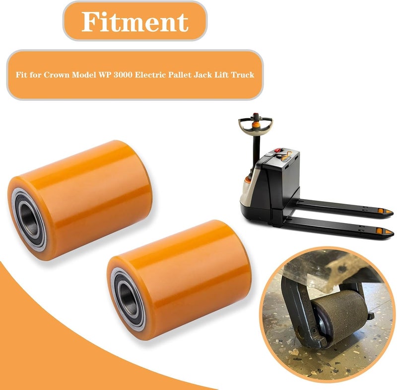 GYUPTRK Load Wheel Kit Fit for Crown Model WP 3000 Electric Pallet Jack Lift Truck, 2Pack - Image 2